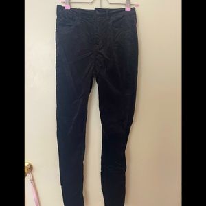 PacSun Sz 25 Black Velvet Skinny Pant